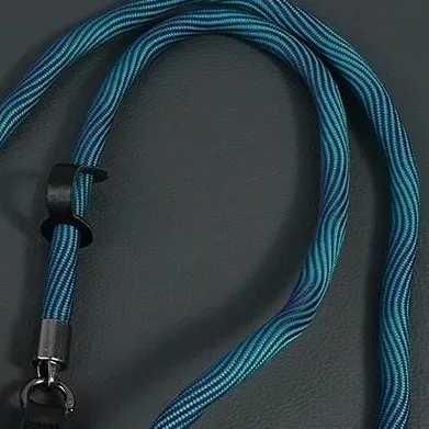 Braided Rope camera strap in Teal Marl